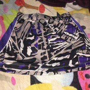 Abstract tennis skirt